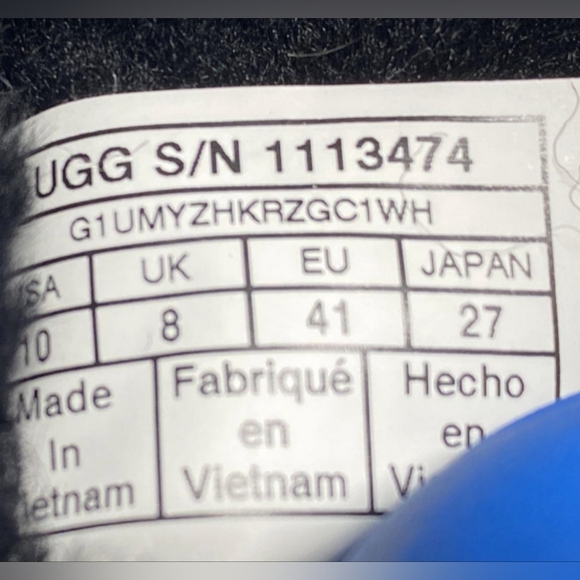 UGG Wmns Funkette Slipper 'Black' Shoes Size 10 Like New - Picture 10 of 10